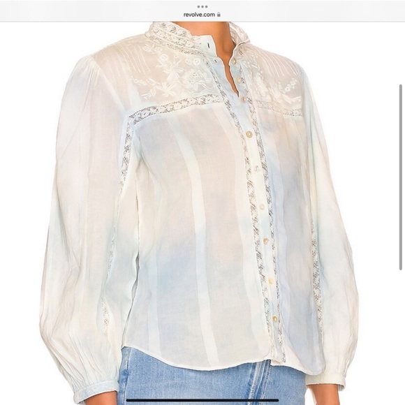 NWOT LoveShackFancy Rhonda top size XS - Picture 3 of 8